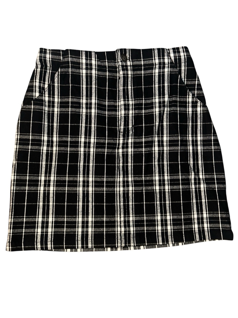 NWT Hollister Black & White Plaid Mini Skirt | Size Small